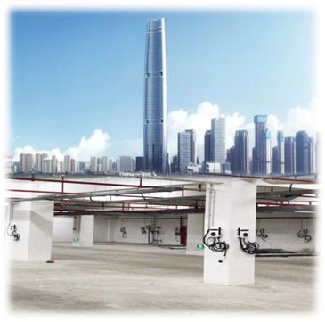 武漢綠地中心停車場充電站